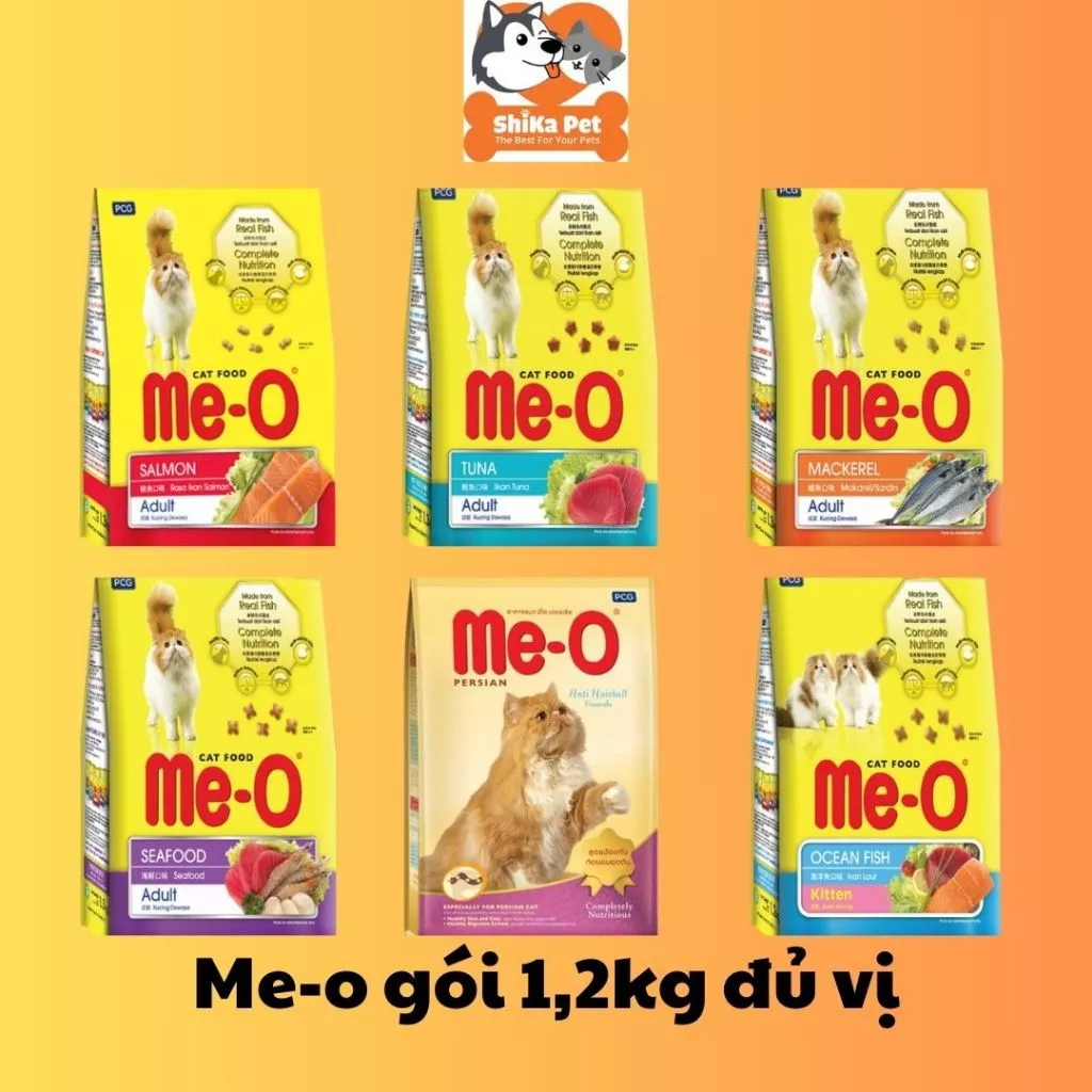 Thức ăn mèo Me-o các loại 1.1kg-1.2kg