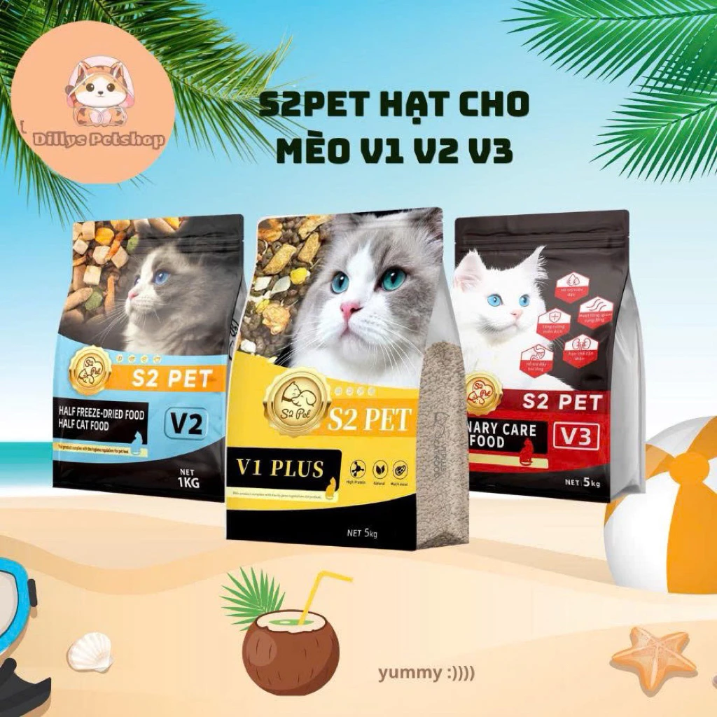 Hạt Cho Mèo S2PET V1 V2 V3